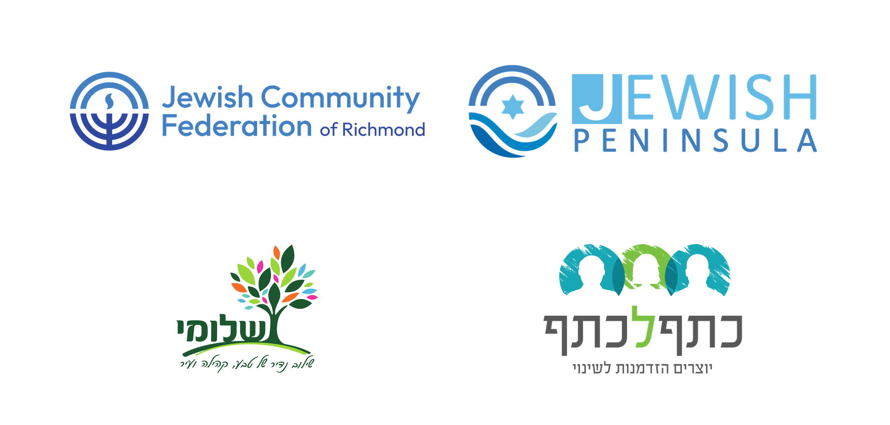 Partner logos: Richmond, Jewish Peninsula, Shlomi, Shoulder to Shoulder